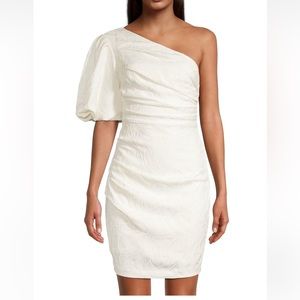 One33 Social Jacquard One-Sleeve Mini Dress Size 2